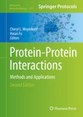 book Protein-Protein Interactions: Methods and Applications