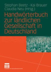 book Handwörterbuch zur ländlichen Gesellschaft in Deutschland