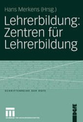 book Lehrerbildung: Zentren für Lehrerbildung