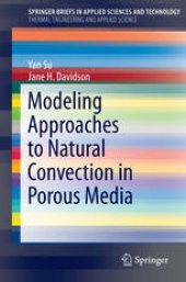 book Modeling Approaches to Natural Convection in Porous Media