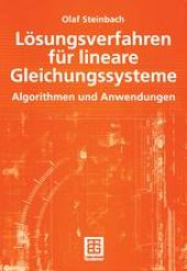 book Lösungsverfahren für lineare Gleichungssysteme: Algorithmen und Anwendungen