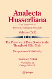 book The Presence of Duns Scotus in the Thought of Edith Stein: The question of individuality