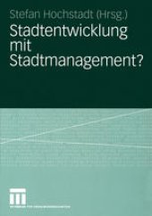 book Stadtentwicklung mit Stadtmanagement?