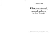 book Ethnomathematik dargestellt am Beispiel der Sona Geometrie