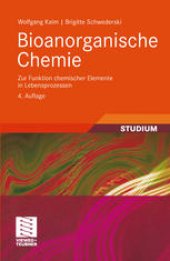 book Bioanorganische Chemie: Zur Funktion chemischer Elemente in Lebensprozessen