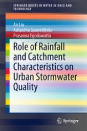 book Role of Rainfall and Catchment Characteristics on Urban Stormwater Quality