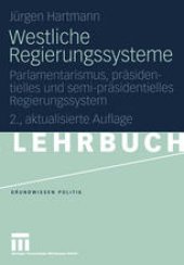 book Westliche Regierungssysteme: Parlamentarismus, präsidentielles und semi-präsidentielles Regierungssystem