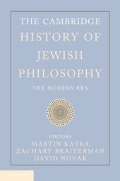 book The Cambridge History of Jewish Philosophy: The Modern Era (Volume 2)