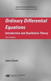 book Ordinary Differential Equations: Introduction and Qualitative Theory, Third Edition