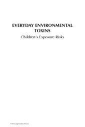 book Everyday Environmental Toxins : Children's Exposure Risks