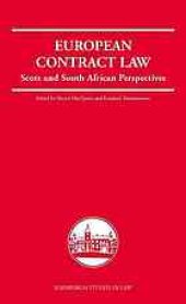 book European contract law : Scots and South African perspectives