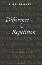 book Difference and Repetition