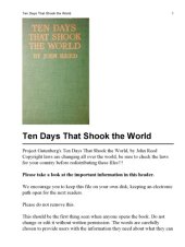 book Ten days that shook the world