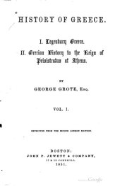 book History of Greece, Volume 01 of 12, reprinted from the second London edition