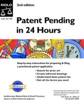 book Patent Pending in 24 Hours "With CD"