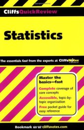 book CliffsQuickReview Statistics