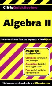 book CliffsQuickReview Algebra II