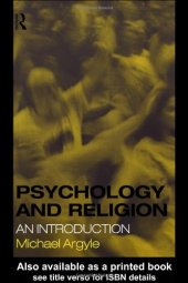 book Psychology and Religion: An Introduction