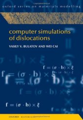 book Computer Simulations of Dislocations