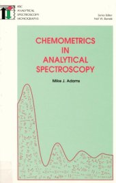 book Chemometrics in Analytical Spectroscopy 