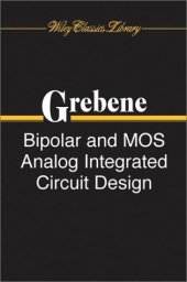 book Bipolar and MOS Analog Integrated Circuit Design