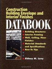 book Building Envelope and Interior Finishes Databook