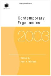 book Contemporary Ergonomics 2003