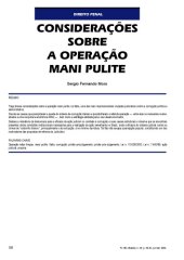 book Considerações sobre a operação mani pulite