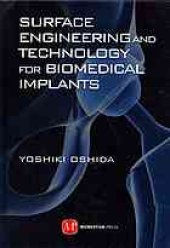 book Surface Engineering and Technology for Biomedical Implants