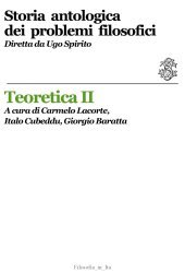 book Storia antologica dei problemi filosofici. Teoretica II