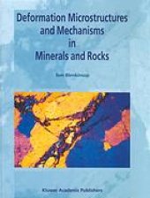 book Deformation microstructures and mechanisms in minerals and rocks