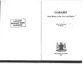 book Gobabis (Namibia) : brief history of the town and region