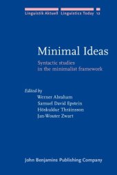 book Minimal Ideas: Syntactic studies in the minimalist framework