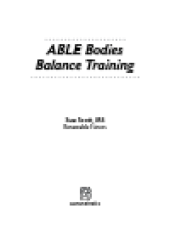 book ABLE Bodies Balance Training