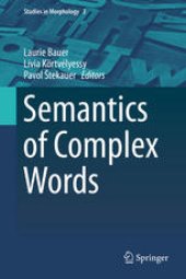 book Semantics of Complex Words