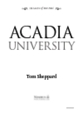 book Acadia University