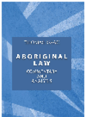 book Aboriginal Law. Commentary and Analysis