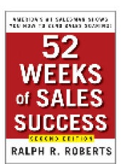 book 52 Weeks of Sales Success. America's #1 Salesman Shows You How to Send Sales Soaring