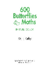 book 600 Butterflies and Moths in Full Color