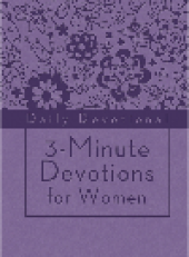 book 3-Minute Devotions for Women: Daily Devotional (purple)