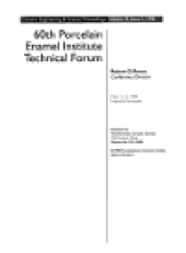 book 60th Porcelain Enamel Institute Technical Forum