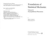 book Foundations of Statistical Mechanics. Volume II: Nonequilibrium Phenomena