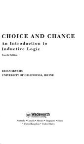 book Choice and Chance