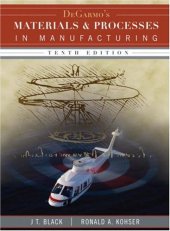 book DeGarmo's Materials and Processes in Manufacturing