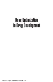 book Dose Optimization in Drug Development