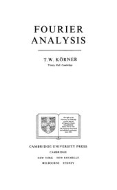 book Fourier Analysis