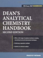 book Dean's Analytical Chemistry Handbook 