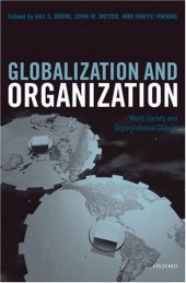 book Globalization and Organization: World Society and Organizational Change