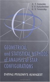 book Geometrical and Statistical Methods of Analysis of Star Configurations