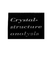 book Crystal Structure Analysis